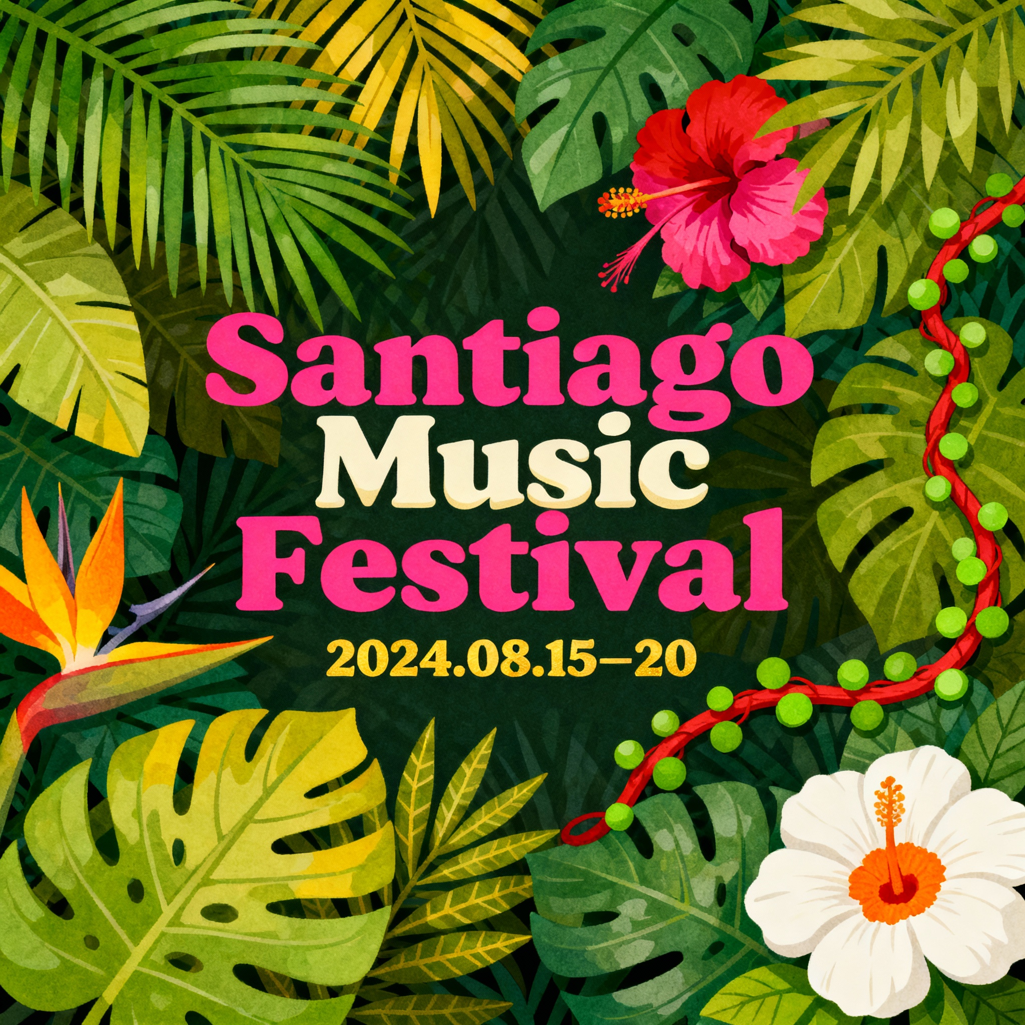 Santiago Music Festival poster