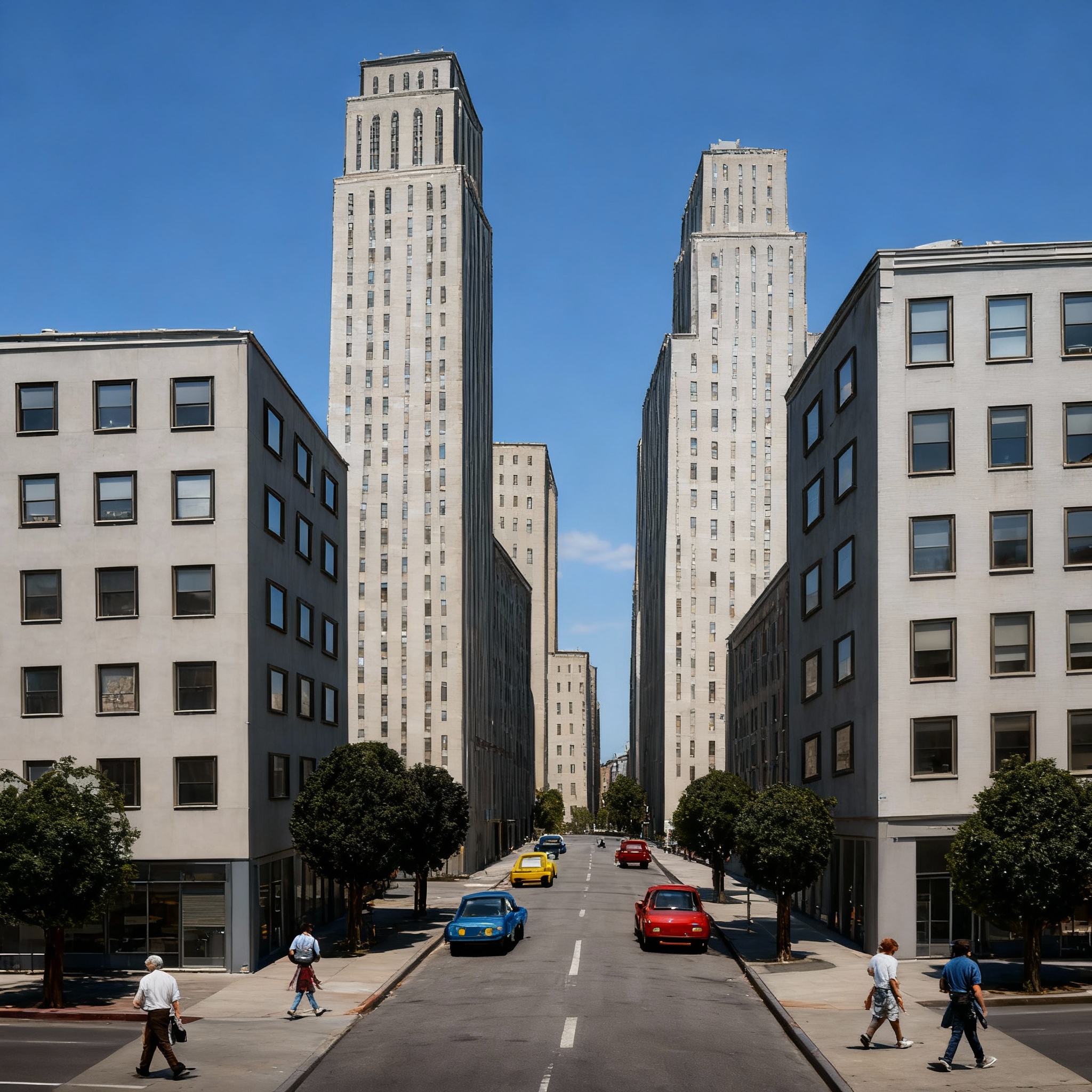 Photorealistic New York street