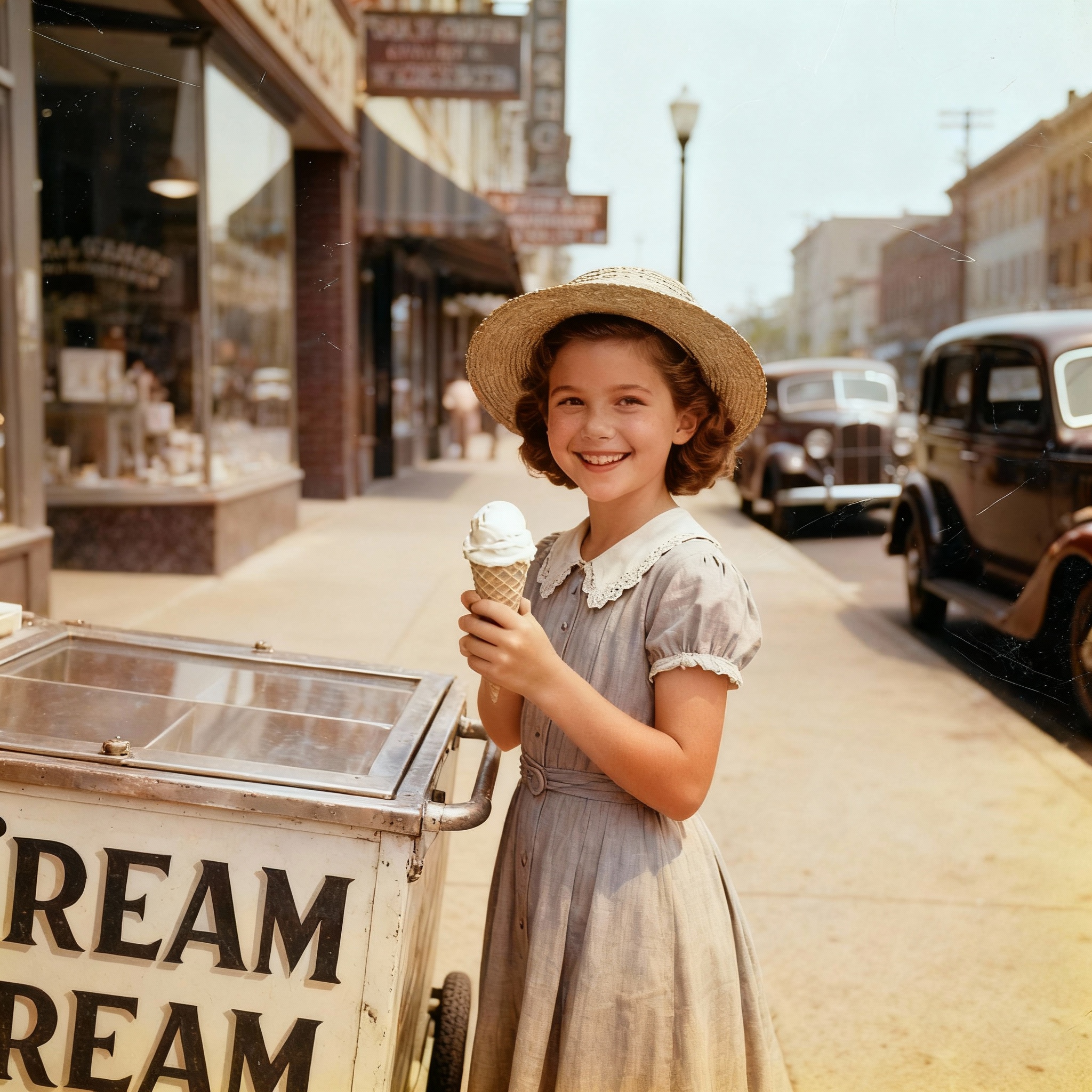 Restored and colorized photo